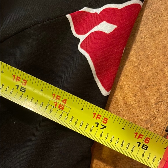 Lauren Ralph Lauren Black and Red Sheath Dress Crew Neck - Picture 10 of 15